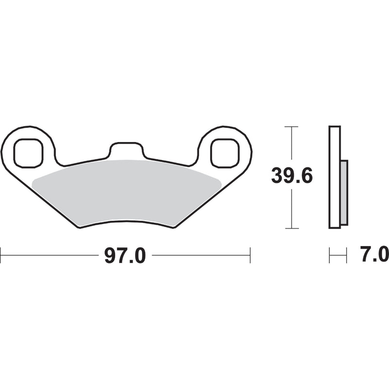 SBS 1721-1586 716SI SI Offroad Sintered Brake Pads Off-Road Sintered Brake Pads - Polaris