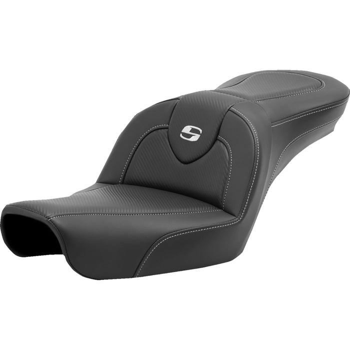 SADDLEMEN 0803-0713 896-04-185 Roadsofa™ Carbon Fiber Seat  without Backrest - FXD '96-'03