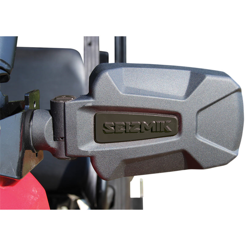 SEIZMIK 0640-0902 56-18071 Pursuit Side View Mirrors Mirrors - Pursuit - Side View - Rectangle - Black - 1.75" ROPS