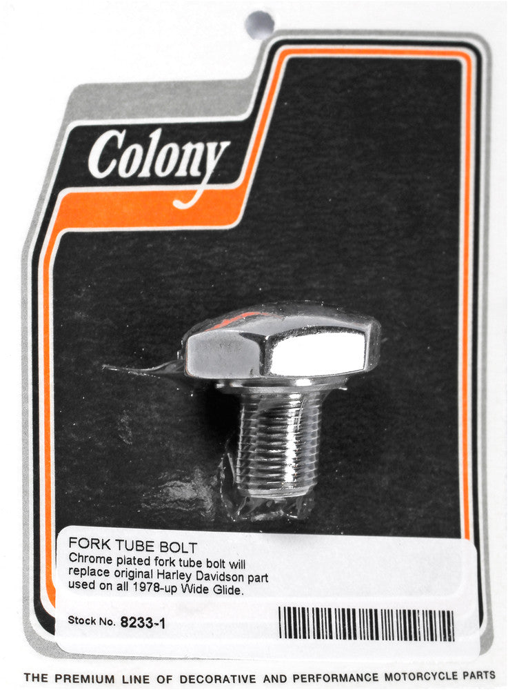 Colony Machine 830-1184 8233-1 FORK TUBE BOLT WIDE GLIDE WIDE GLIDE 78-17
