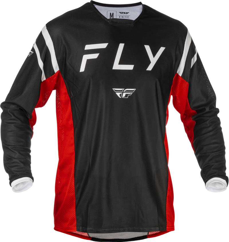 Fly Racing 379-3162X 379-3162X KINETIC MESH CENTER JERSEY BLACK/WHITE/RED 2X
