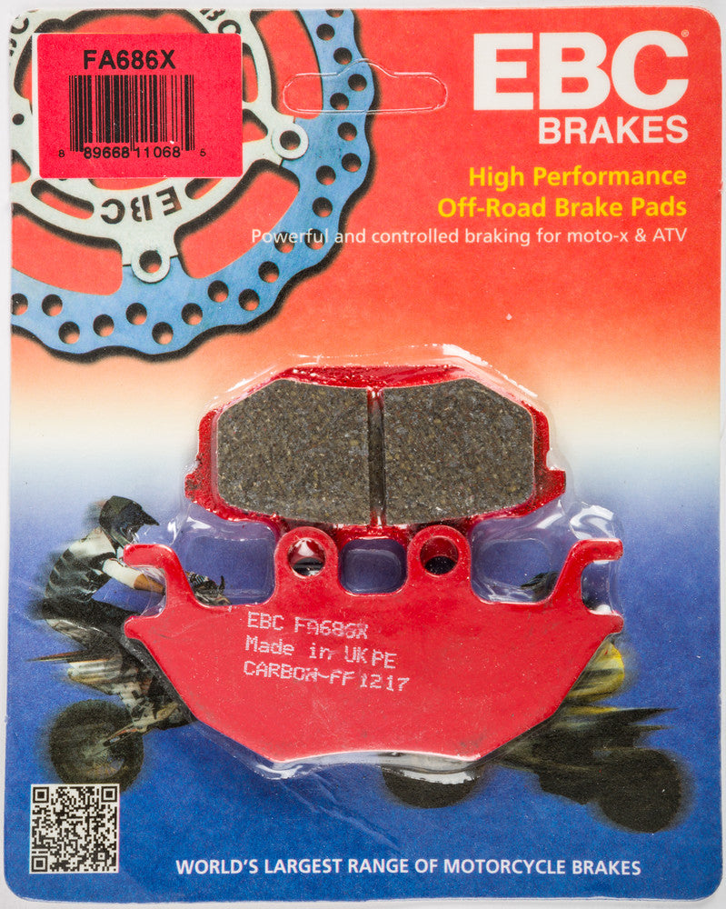 EBC Brake PAD Carbon X Series - FA686X Kawasaki Mule 2015-2017