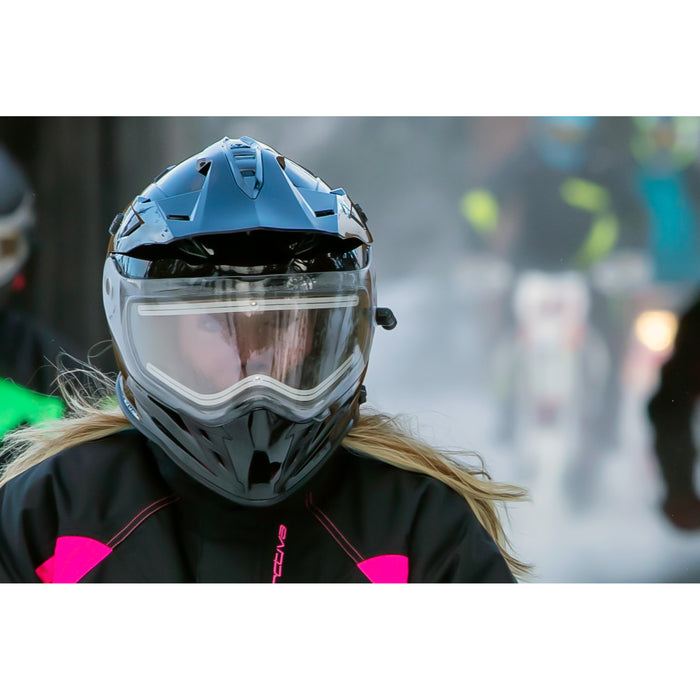 Z1R Range 2.0 Snow Electric Dual Pane Helmet - Black — SpazCycle