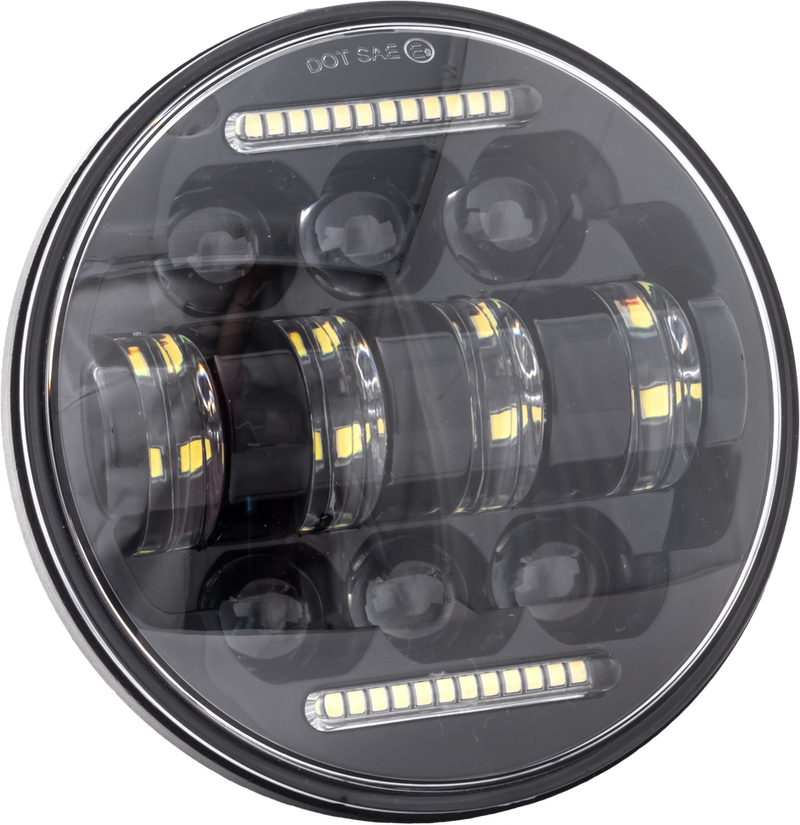 Letric Lighting Co 5.75" LED Headlight Black - LLC-LHC-5D