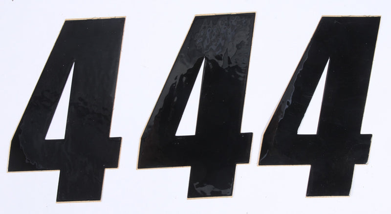 D'cor Visuals D-Cor Number 4 Black 6" 3/PK - 45-26-4