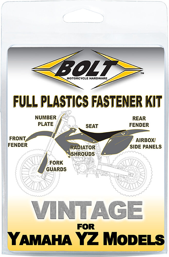 Bolt Full Plastic Fastener - YAM-9802201 Yamaha Dirt Bikes 1998-2002