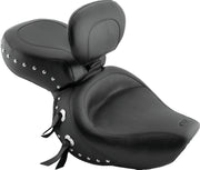 Mustang Motorcycle 79237 Mustang 00-08 Honda VT1100 Sabre,97-08 Spirit,87-97 Shadow Wide Touring 1PC Seat W/studs - Black - Photo - Primary