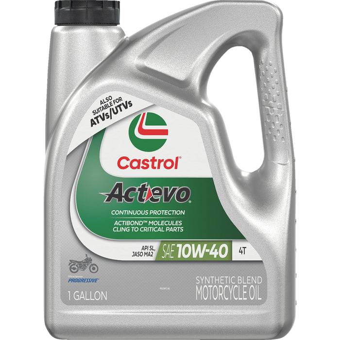 CASTROL 3601-0370 15D7D4 Act Evo® Semi-Synthetic 4T Engine Oil 10w-40 - 1 u.s. gal.