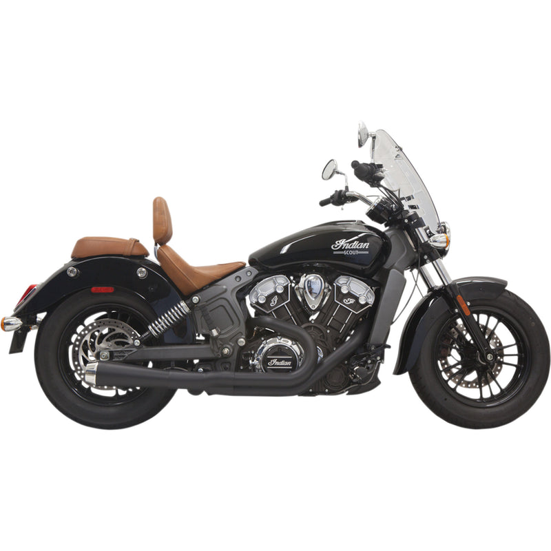 Bassani Xhaust Road Rage 2-Into-1 Exhaust System - 8S12JB For Indian Scout 2015-2024
