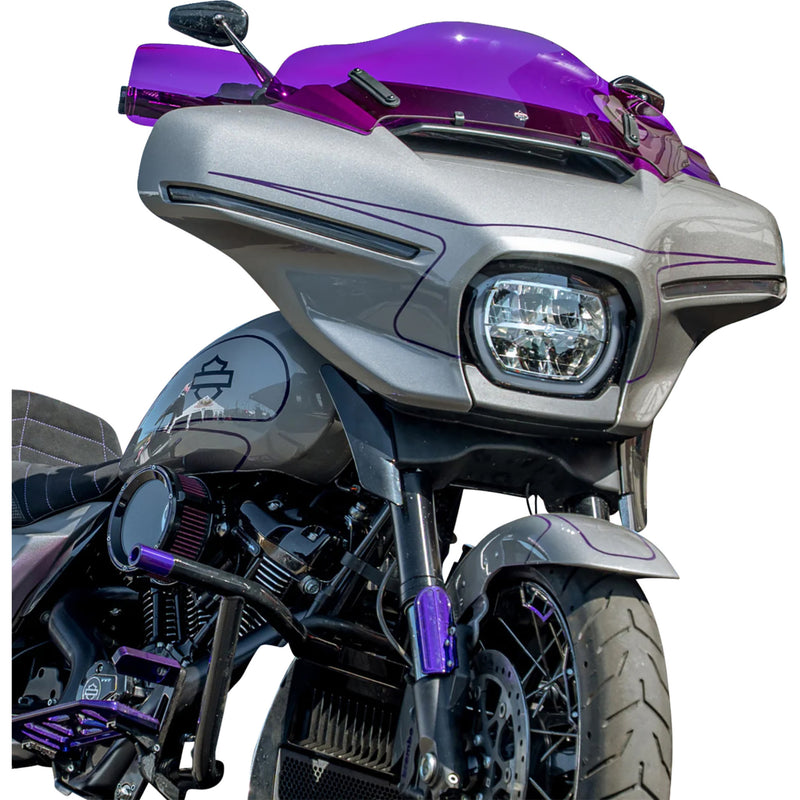 KLOCK WERKS 0635-2839 KWS-01-0134-HC Flare® Handguards harley-davidson hydraulic clutch - purple