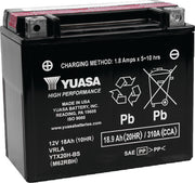 Yuasa Battery YUAM62RBH Yuasa YTX20H-BS High Performance AGM 12-Volt Battery W/bottle - Photo - Primary