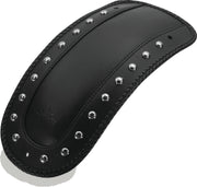 Mustang Motorcycle 78113 Mustang 00-17 Harley Softail Flsts, Flstn, Flstc W/stud Plate Fender Bib W/studs - Black - Photo - Primary