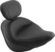 Mustang Motorcycle 79530 Mustang 06-17 Harley Softail Wide Tire (200mm) Wide Touring Solo Seat W/driver Backrest - Black - Photo - Primary