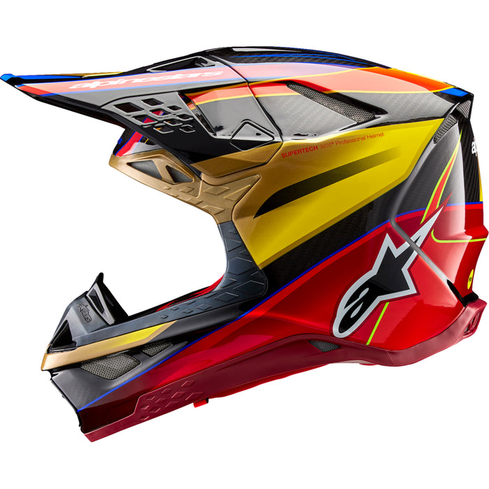 ALPINESTARS Supertech M10 Era MIPS® Helmet - Gloss Gold/Yellow/Rio Red