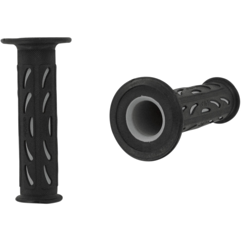 PRO GRIP PG-724BKGY PA0724OEGR02 724 Dual Density Sportbike Grips Grips - 724 - Open Ends - Black/Gray