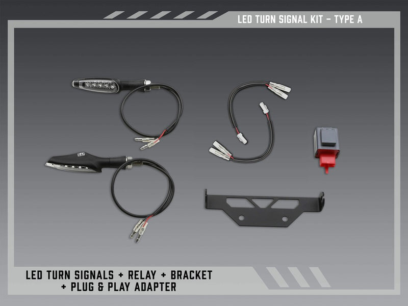 Yoshimura 961-9202 075BG-STD-A-K FE V2 STND LED TURN SIG KIT A