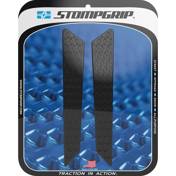 STOMPGRIP 4320-2692 55-14-0208B Icon Profile Traction Pad Tank Grips Traction Pad Tank Grips - Icon - Black - Tiger 1200 Rally Explorer
