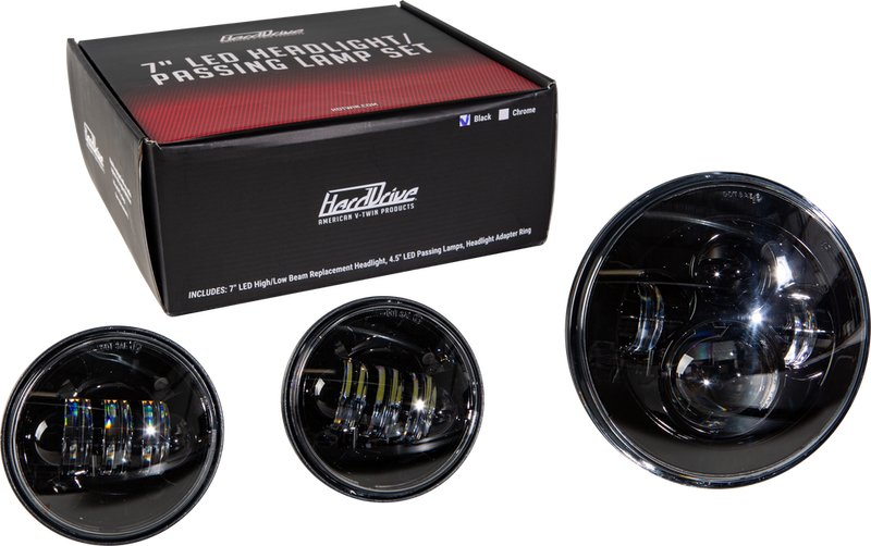 Harddrive 820-0366 820-0366 LED HEADLIGHT/PASSING LAMP SET BLACK
