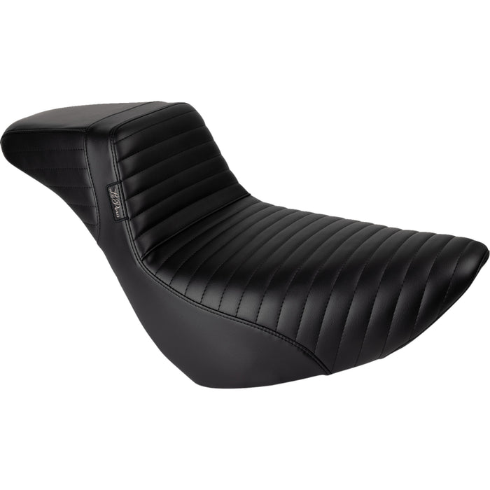 LE PERA 0802-1544 LYR-590DLPT Kickflip Daddy Long Legs Low Rider Seat - Pleated - Black - FL/FX '18-'24