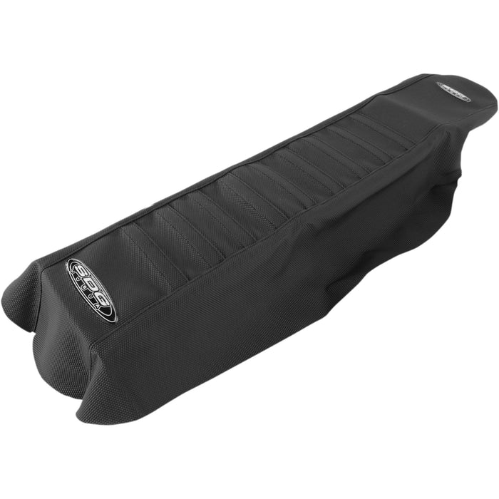 SDG 0821-1388 96325 9-Pleat Gripper Cover Pleated Seat Cover - Black Top/Black Sides
