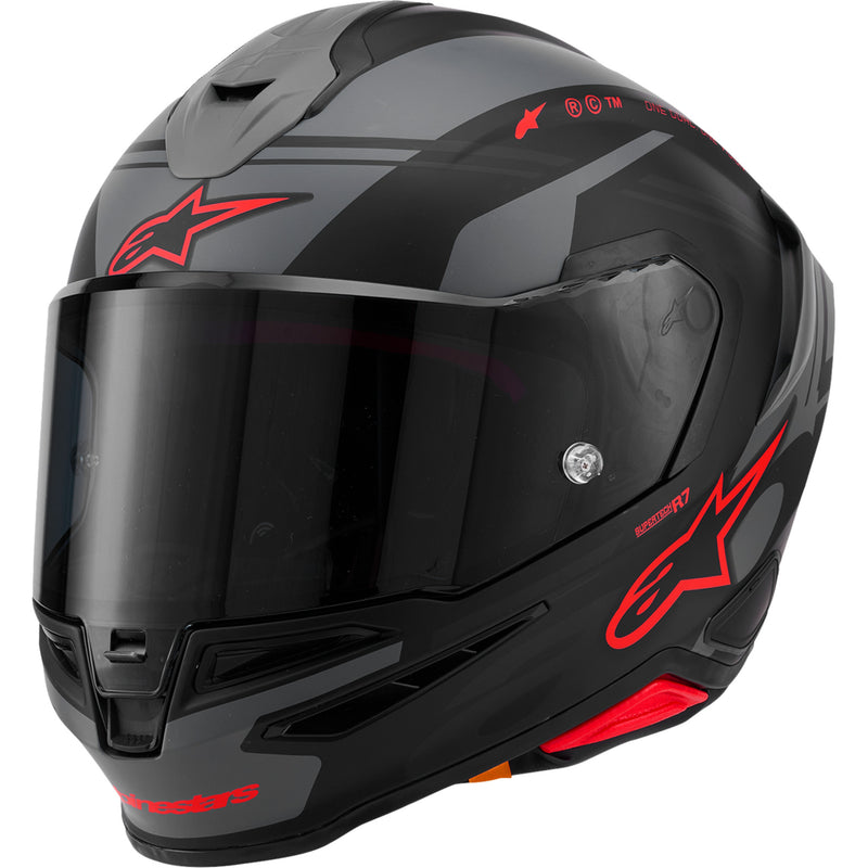 ALPINESTARS Supertech R7 A-Core Helmet 22.06 - Matte Black/Gray/Red