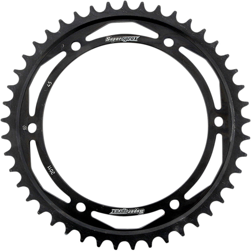 SUPERSPROX 1210-2162 RFE-2011-45-BLK Racing Steel Rear Sprocket Rear Sprocket - 45 Tooth