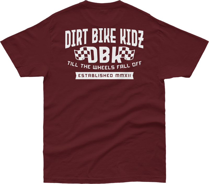 Dbk 325-00046S AT-TILTHEEND-BURG-S TILL THE END TEE BURGUNDY SM