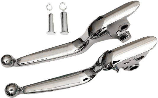 Harddrive 053578 Smooth Lever SET Chrome Softail For Harley Softail 2018-2021