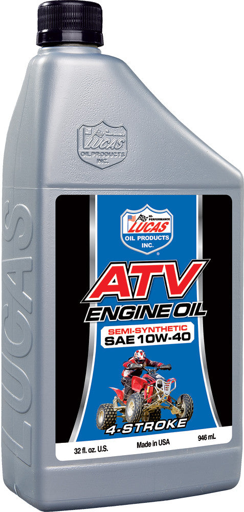 Lucas 58-5236 10720 SEMI-SYNTHETIC ATV ENGINE OIL 10W40QT