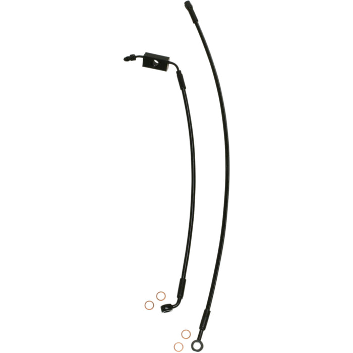 MAGNUM SHIELDING 1741-5636 SBB1326-31 Extreme Response Front Brake Line Kit for ABS - XR - Black