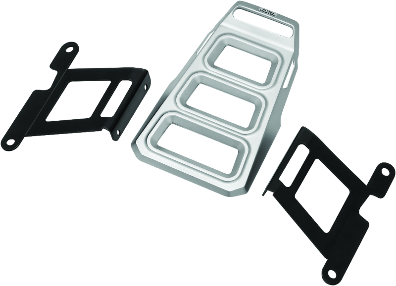 Kuryakyn 6664 Dillinger Luggage Rack Silver - Photo - Primary