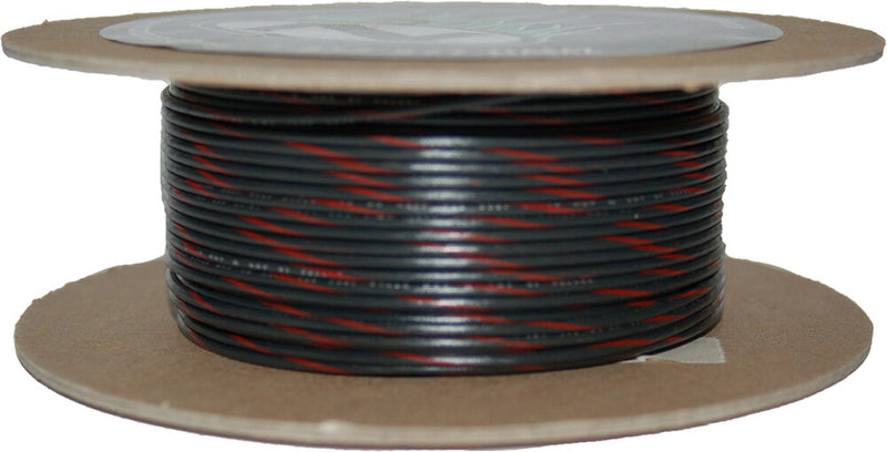 Namz Custom Cycle 850-08935 NWR-02-100 #18-GAUGE BLACK/RED STRIPE 100' SPOOL OF PRIMARY WIRE