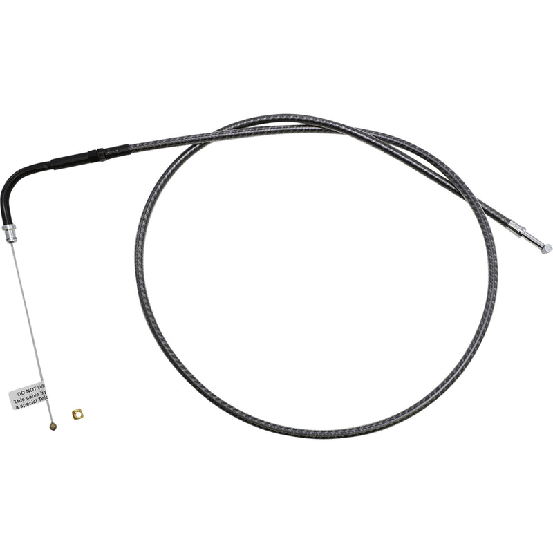 Magnum Shielding Karbonfibr Braided Throttle Idle Cable 38-3/4" - 73258 For Harley Motorcycles 1984-2017