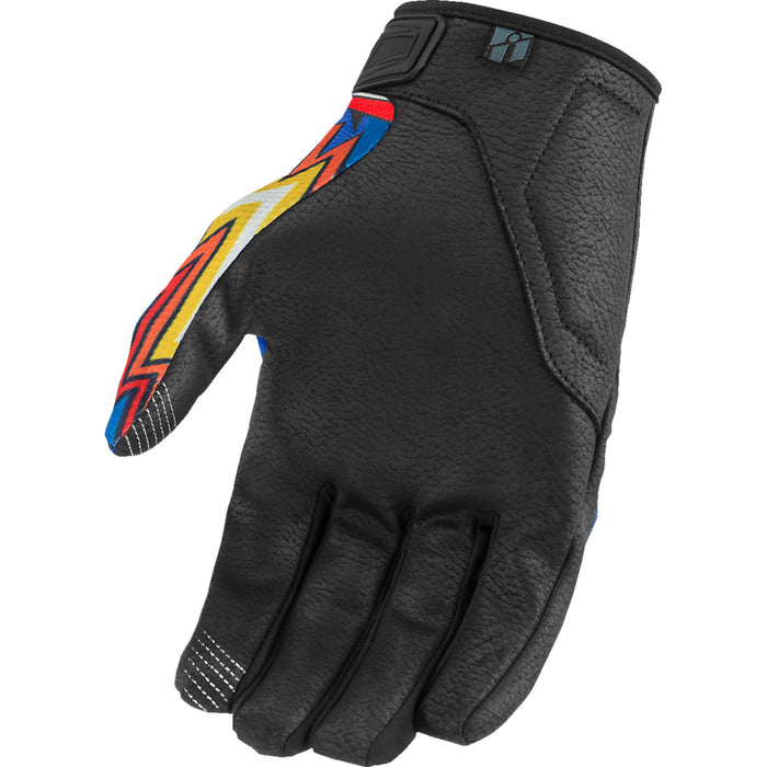 ICON Hooligan™ CE Flyboy Gloves Blue