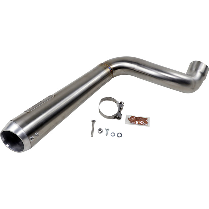 BASSANI XHAUST 1811-3801 8F227SS 4" Short Megaphone Muffler without catalytic converter - high mount