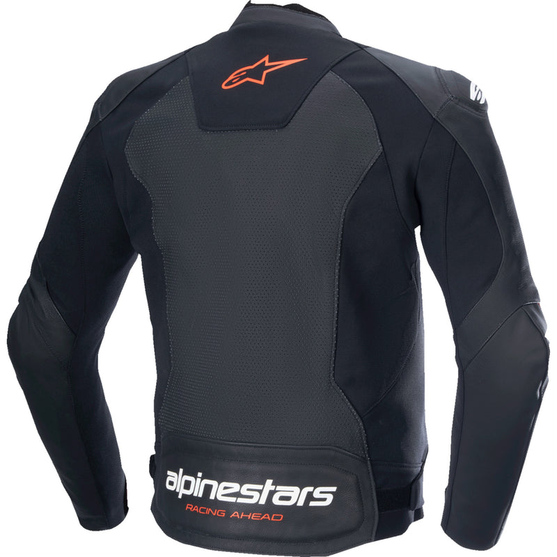 ALPINESTARS Faster v3 Airflow Leather Jacket Black/Red - Fluo US / EU