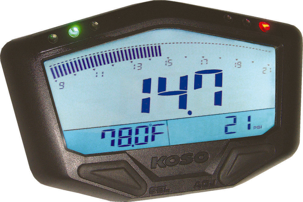 Koso North America 27-5757 BA029001 X-2 BOOST GAUGE W/ AIR/FUEL RATIO AND TEMPERATURE