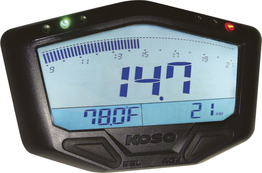 Koso North America 27-5757 BA029001 X-2 BOOST GAUGE W/ AIR/FUEL RATIO AND TEMPERATURE