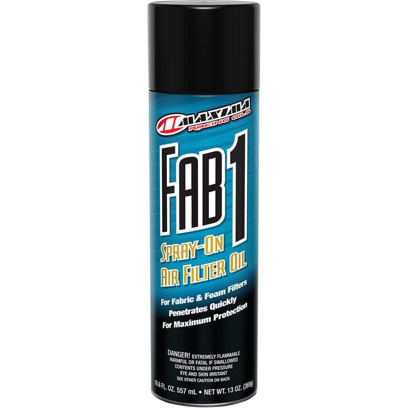 MAXIMA RACING OIL 3610-0061 61920 Fab1 Spray-On Air Filter Oil Fab1 Filter Oil - 13 oz. net wt. - Aerosol