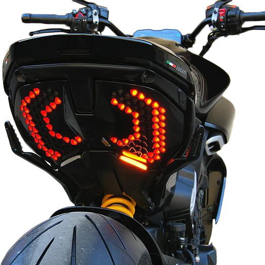New Rage Cycles Rear LED Turn Signals DUC - DV4-RB Ducati Diavel 2023