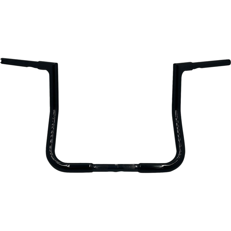 FAT Baggers INC. 1-1/4" EZ Install Flat Top Handlebar Reduced Reach 13" Black - 705013-B For Harley Touring 2008-2025