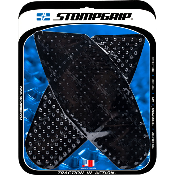 STOMPGRIP 4320-1099 55-10-0054B Volcano Profile Traction Pad Tank Kit Traction Kit - Black - Suzuki