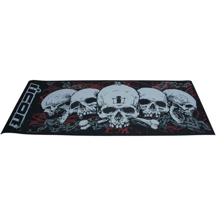Original Fake × Gallery1950 skull mat ICON 9905-0108 Absorbent Pit Pad large - skull — SpazCycle
