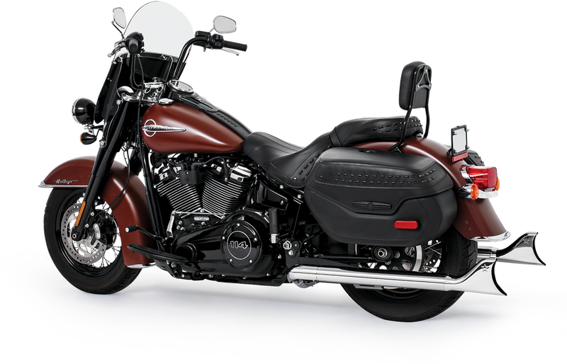 Freedom Sharktail Duals Chrome 2.5"ODX32" ` - HD00202 For Harley Softail / Screamin' 1997-2006