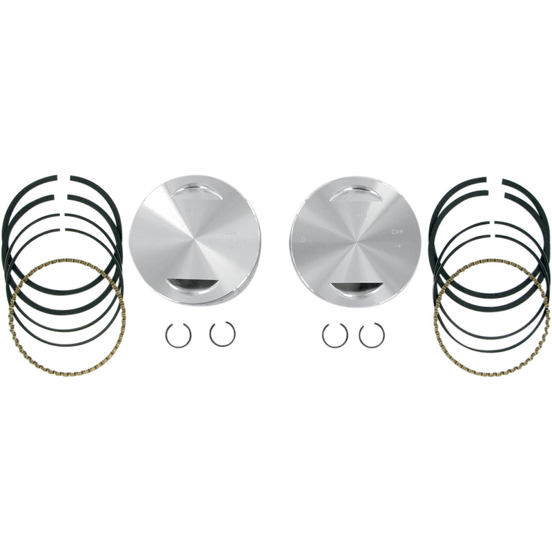 S&S Cycle Piston Kit - 92-1411 For Harley Motorcycles 1984-1999