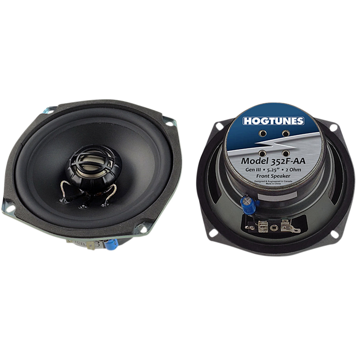Hogtunes 352F-AA Speaker Kit For Harley Touring 2006-2013 — SpazCycle