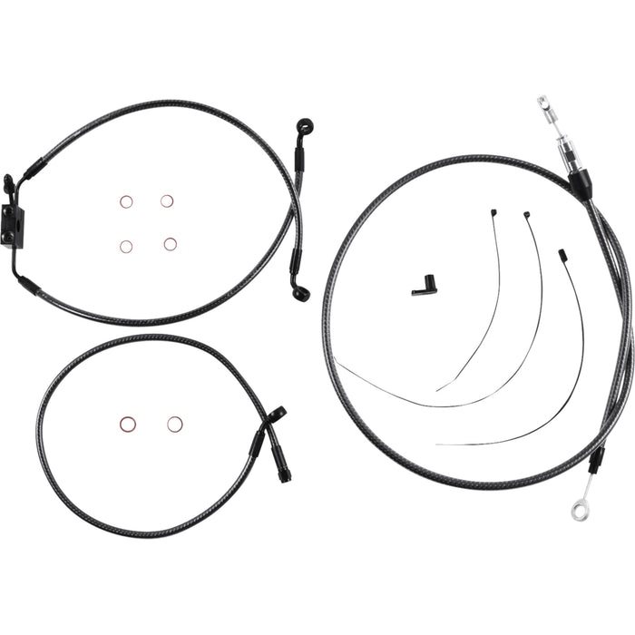 MAGNUM SHIELDING 0610-2445 7871125 KARBONFIBR Designer Handlebar Installation Kit 10" - fxlr/fxfb/s