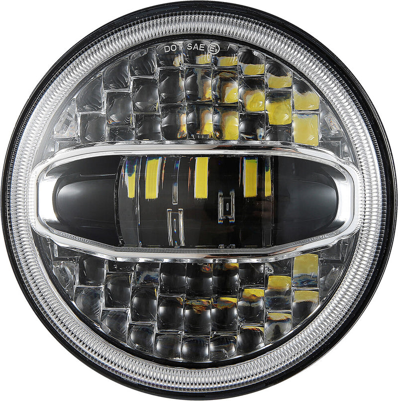 Pathfinder 226-0076 HD7NWC 7" LED HEADLIGHT W/CHROME MOUNTING BRACKET