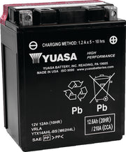 Yuasa Battery YUAM62H4L Yuasa YTX14AHL-BS High Performance AGM 12-Volt Battery W/bottle - Photo - Primary