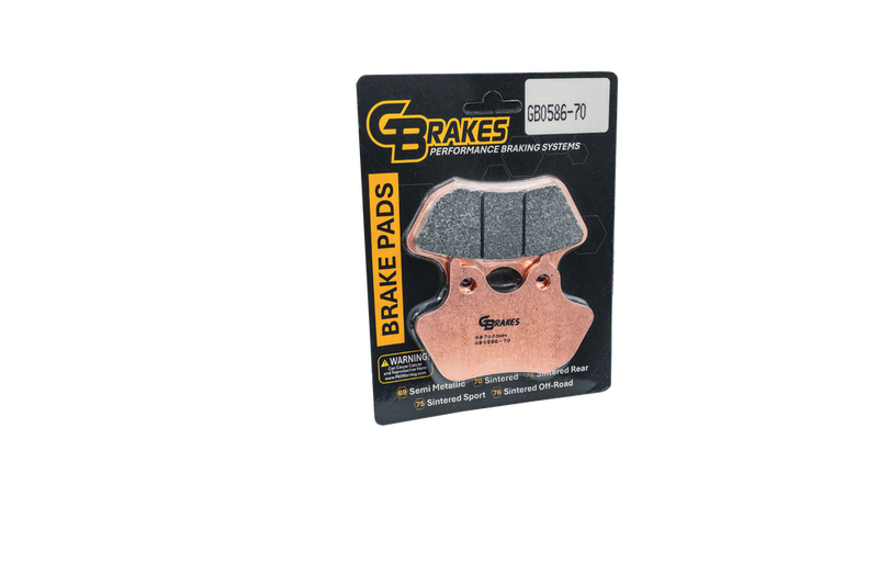 Gbrakes Brake Pads HH Sintered Front Rear - GB0586-70 For Harley Motorcycles 2000-2008